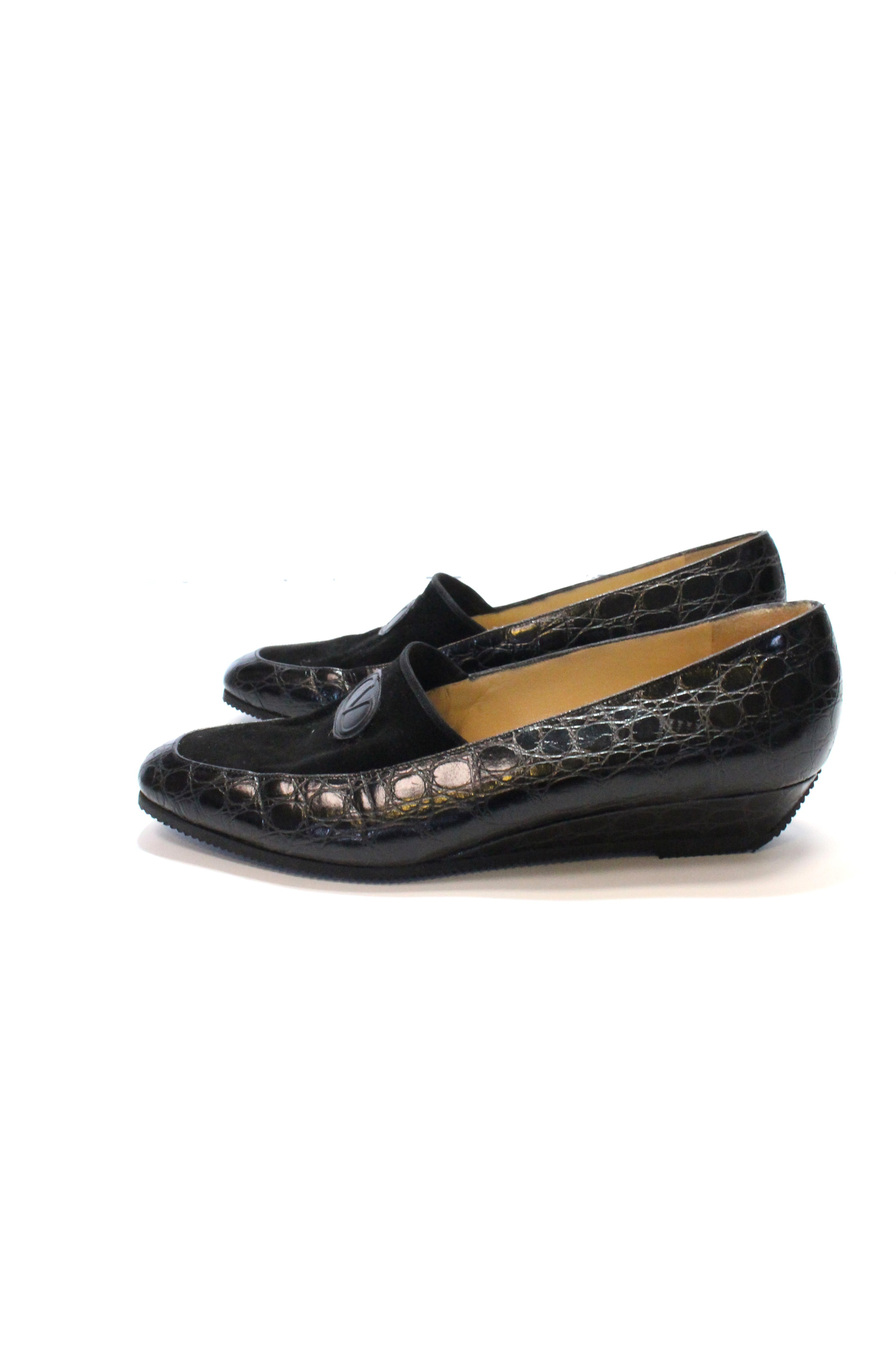 Black loafers