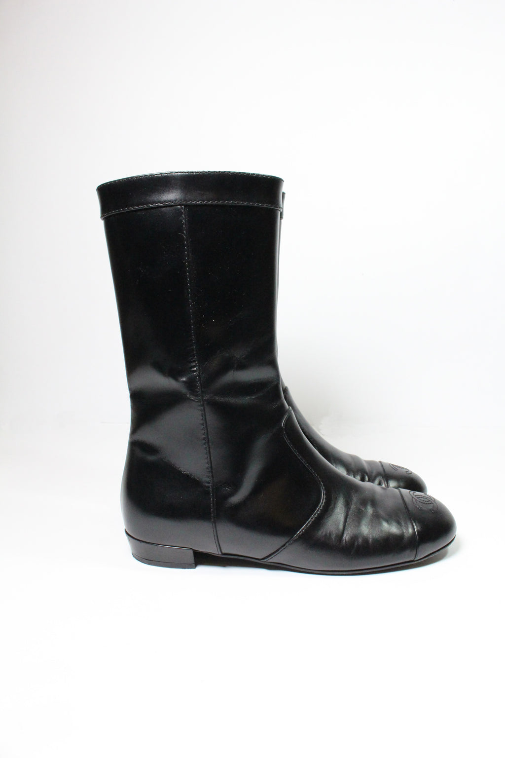 Leather boots