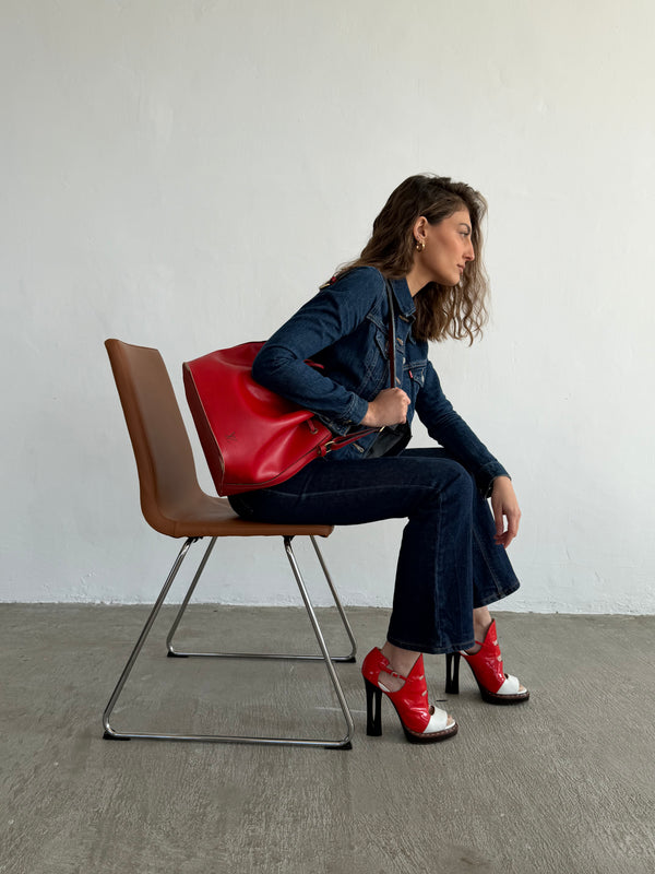 Cut Out Ankle Strap Sandals