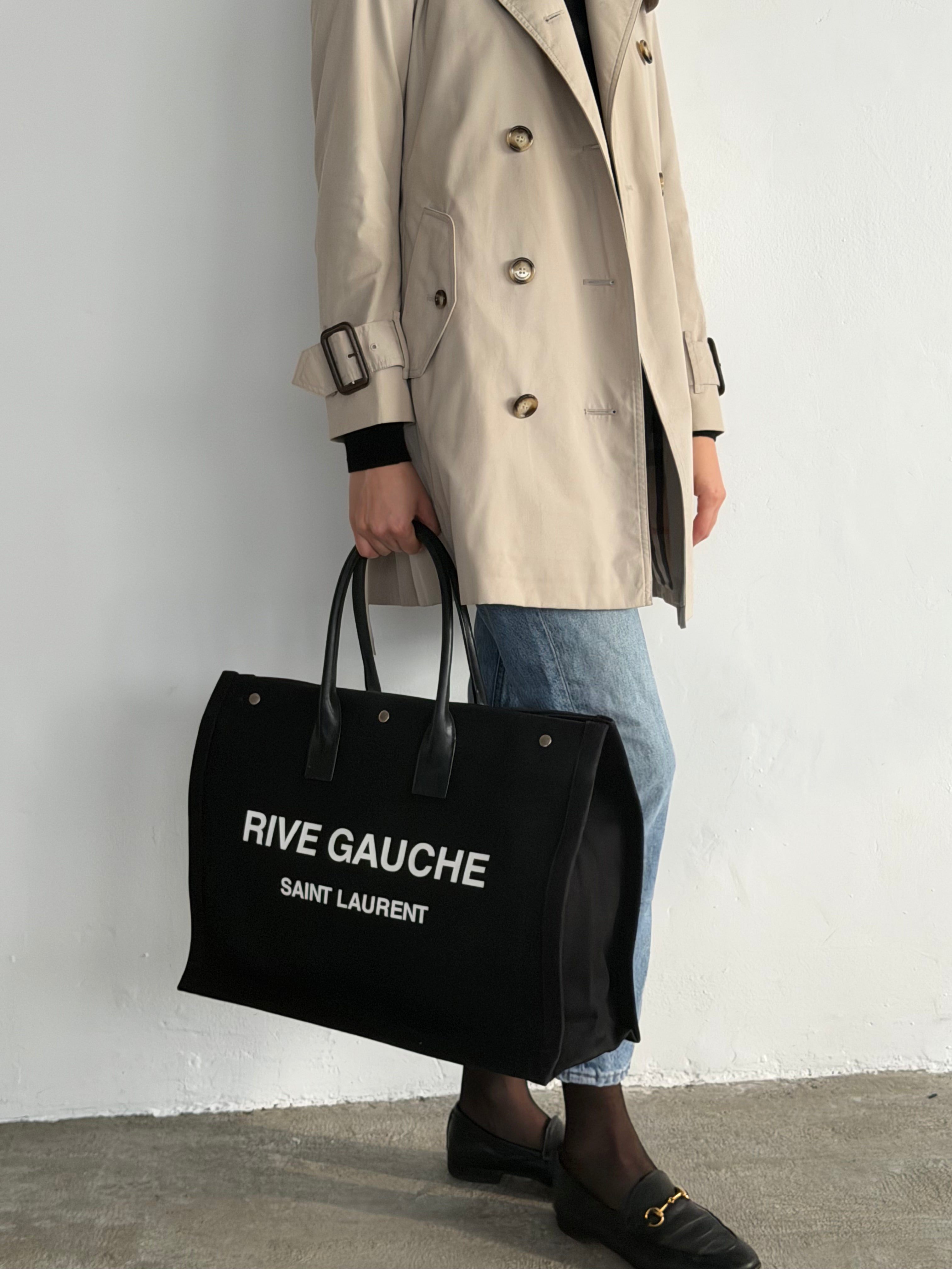 Rive Gauche Canvas Bag Black