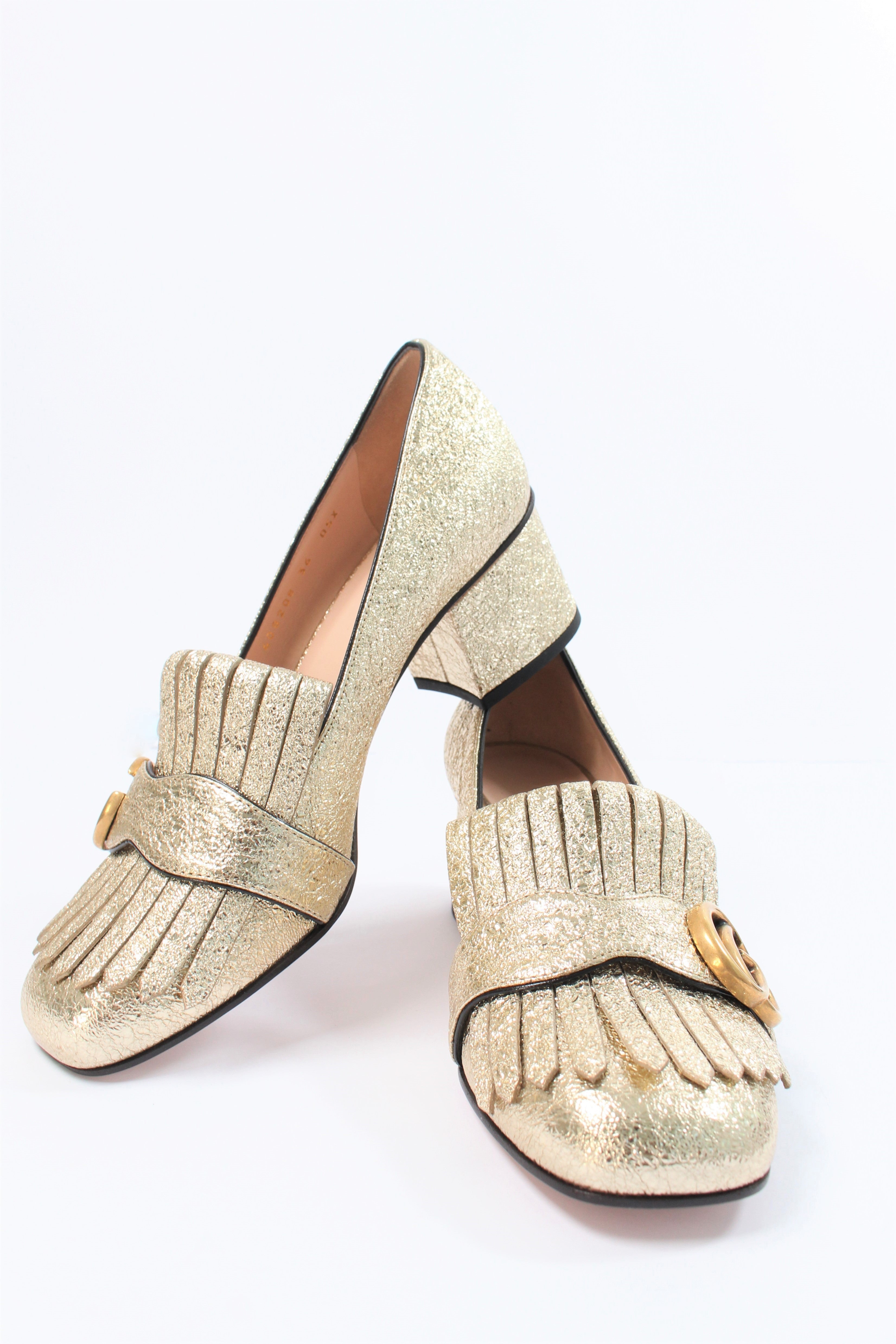 golden heel mocassin