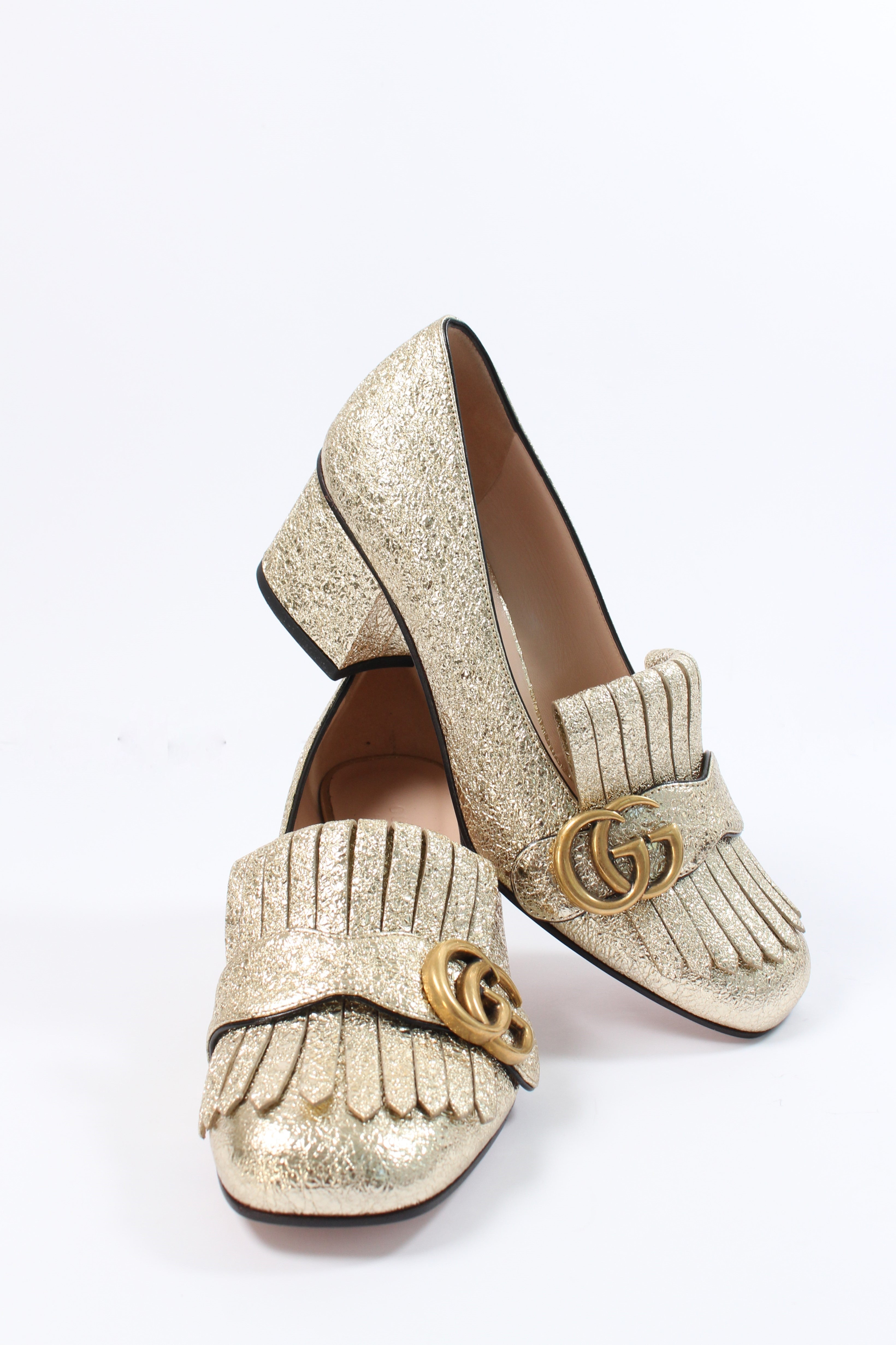 golden heel mocassin