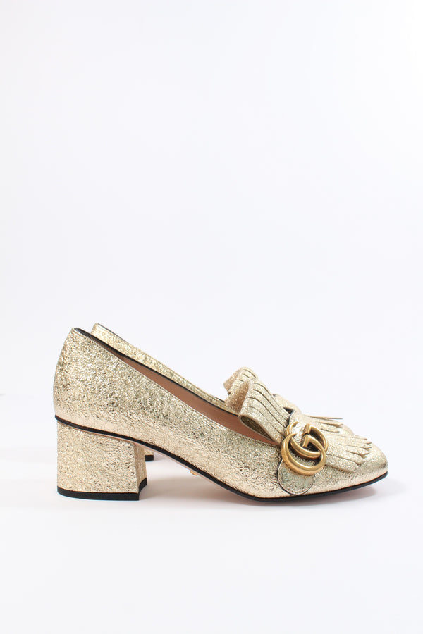 golden heel mocassin