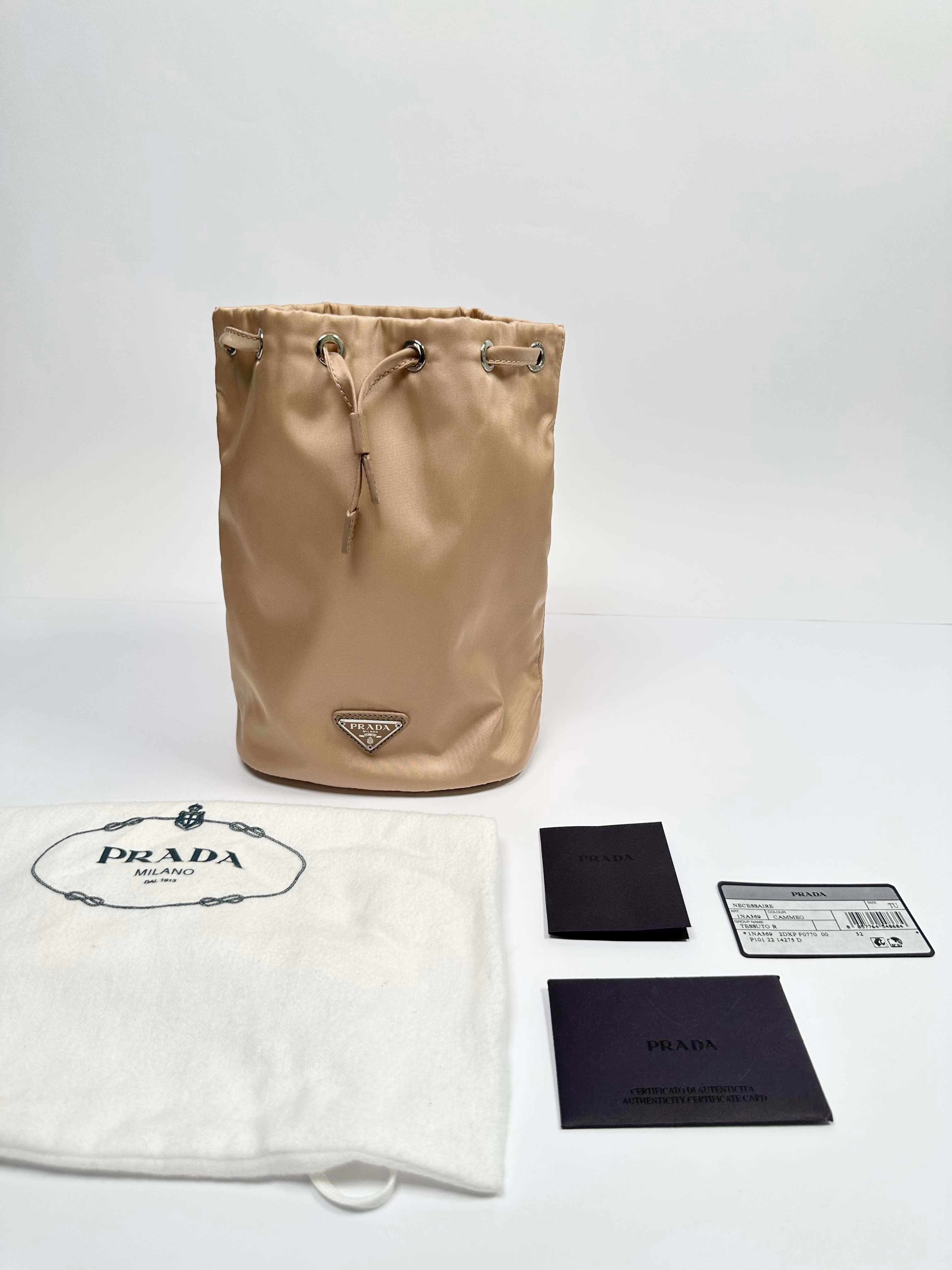 Nylon Plain Logo Pouches & Cosmetic Bags