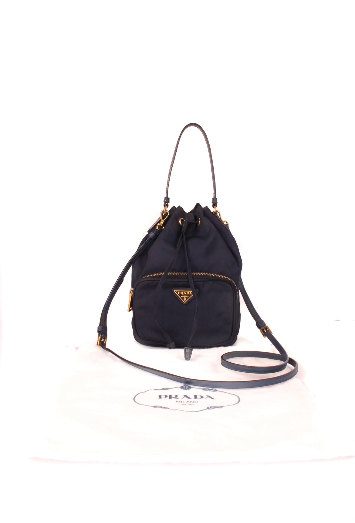 Duet bucket bag