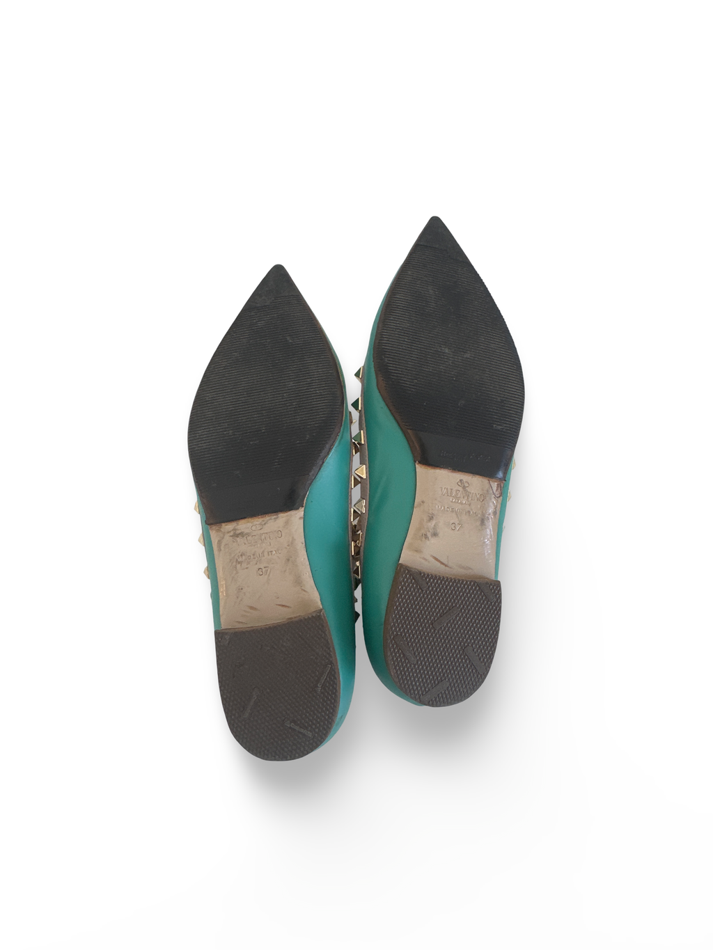 Rockstud Cage Ballerina Flats