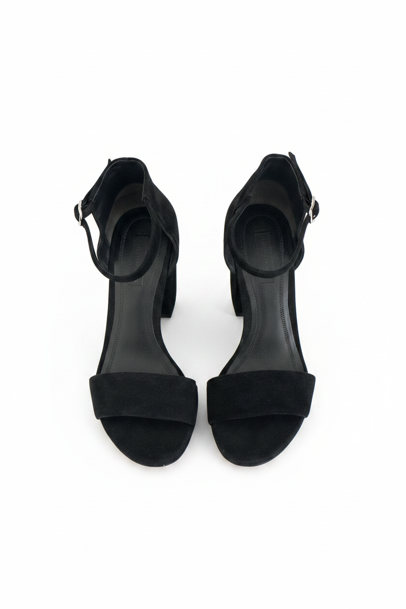 Abby Suede Block Heel