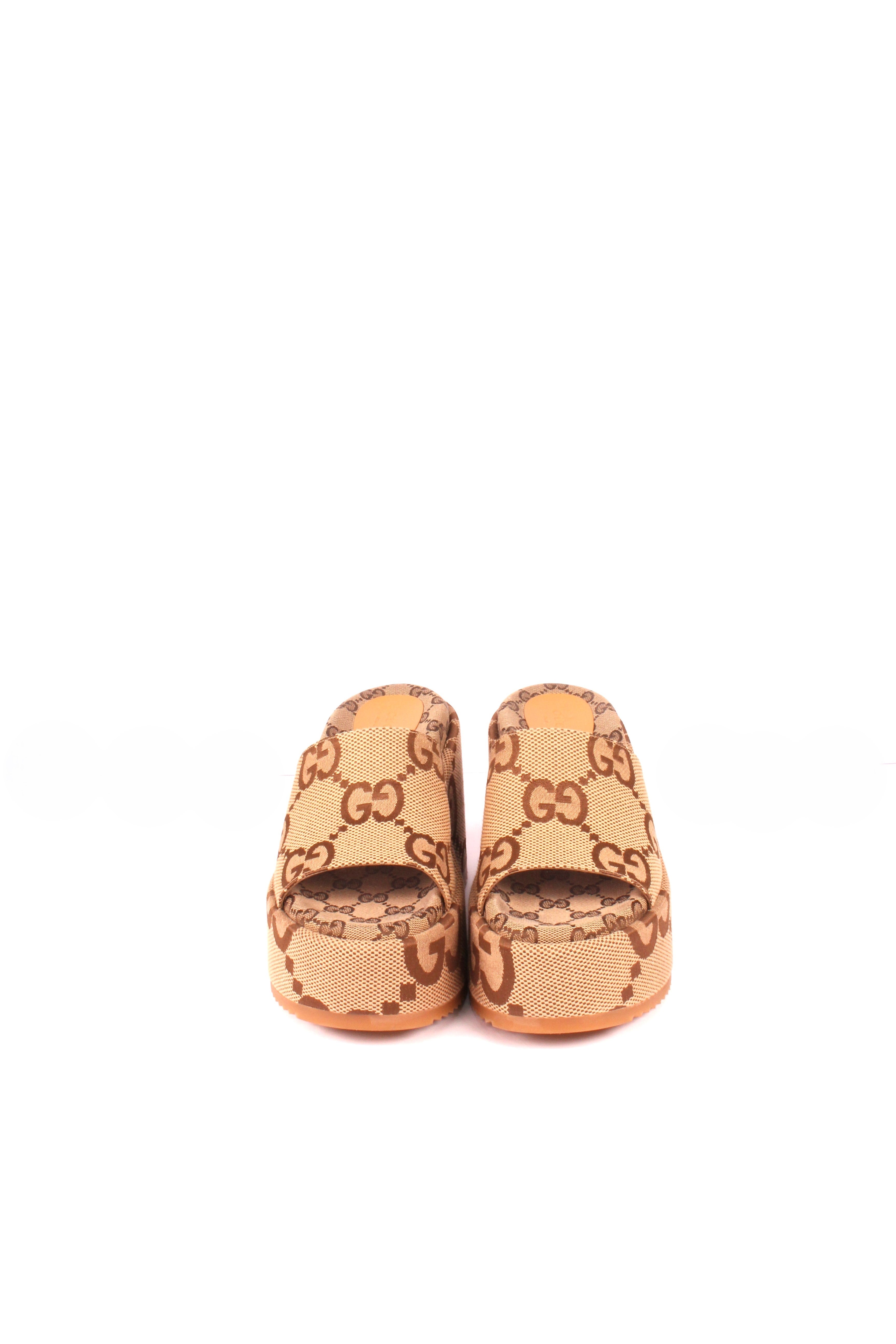 Monogram Jumbo GG Platform Slide