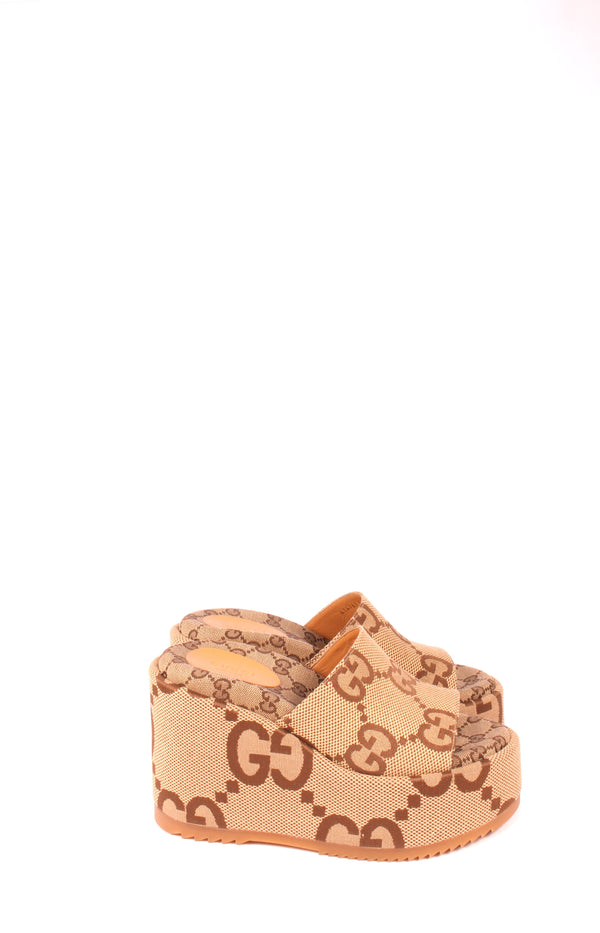 Monogram Jumbo GG Platform Slide