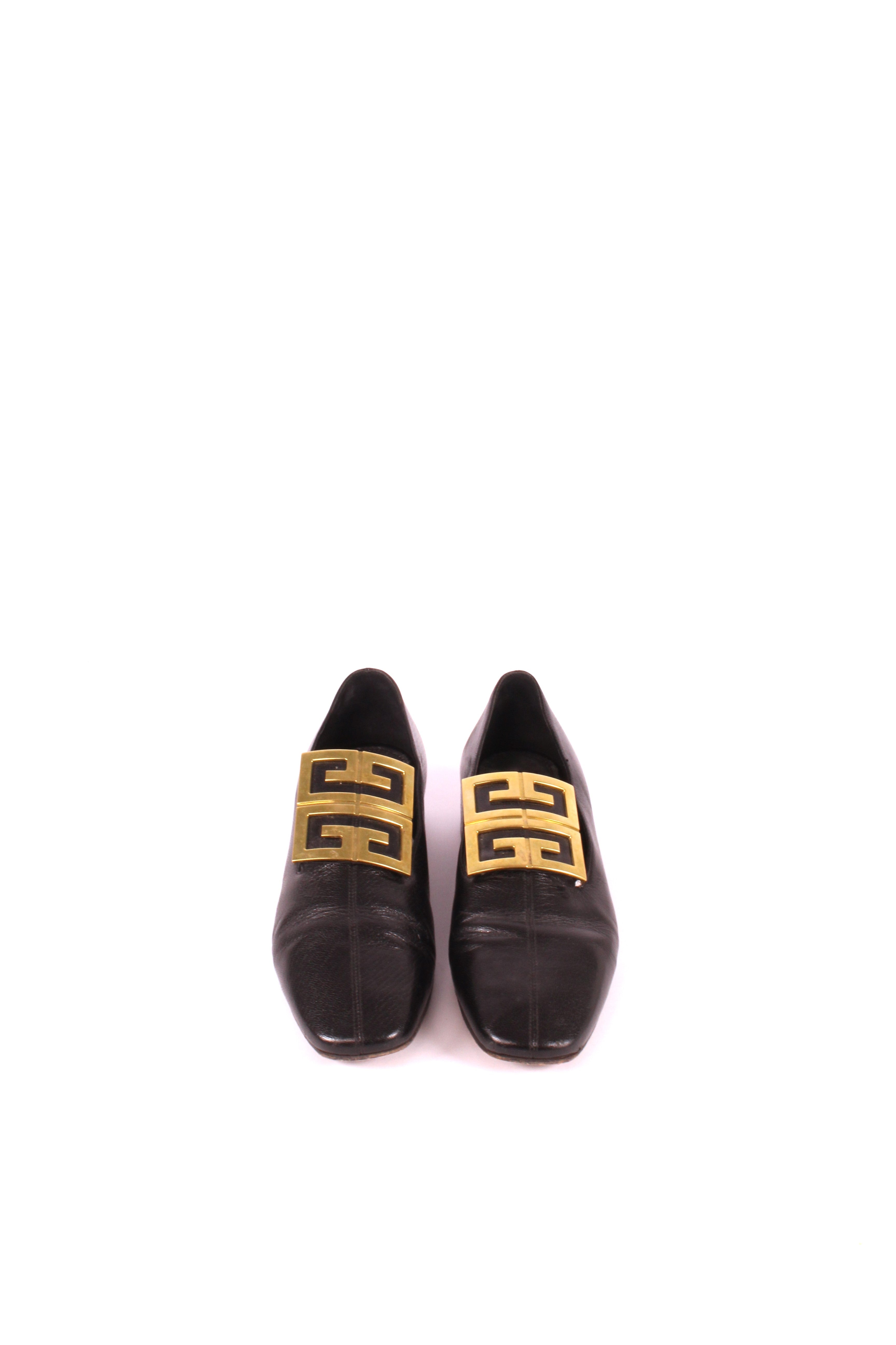 Leather flats