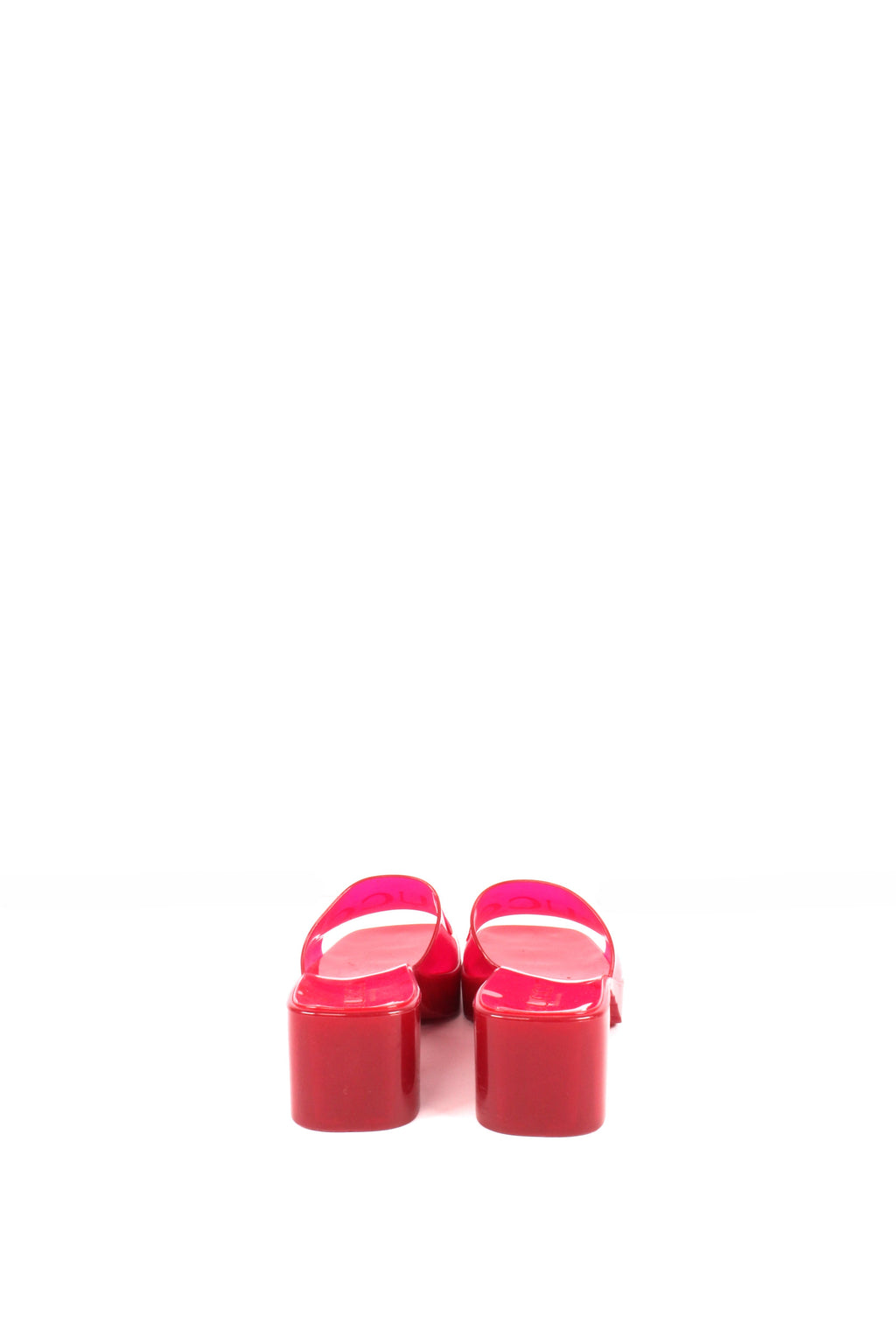Hibiscus Red Rubber Slide Sandals