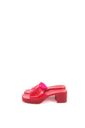Hibiscus Red Rubber Slide Sandals