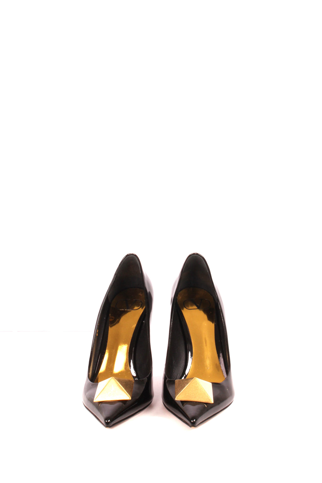 Leather One Stud Pumps