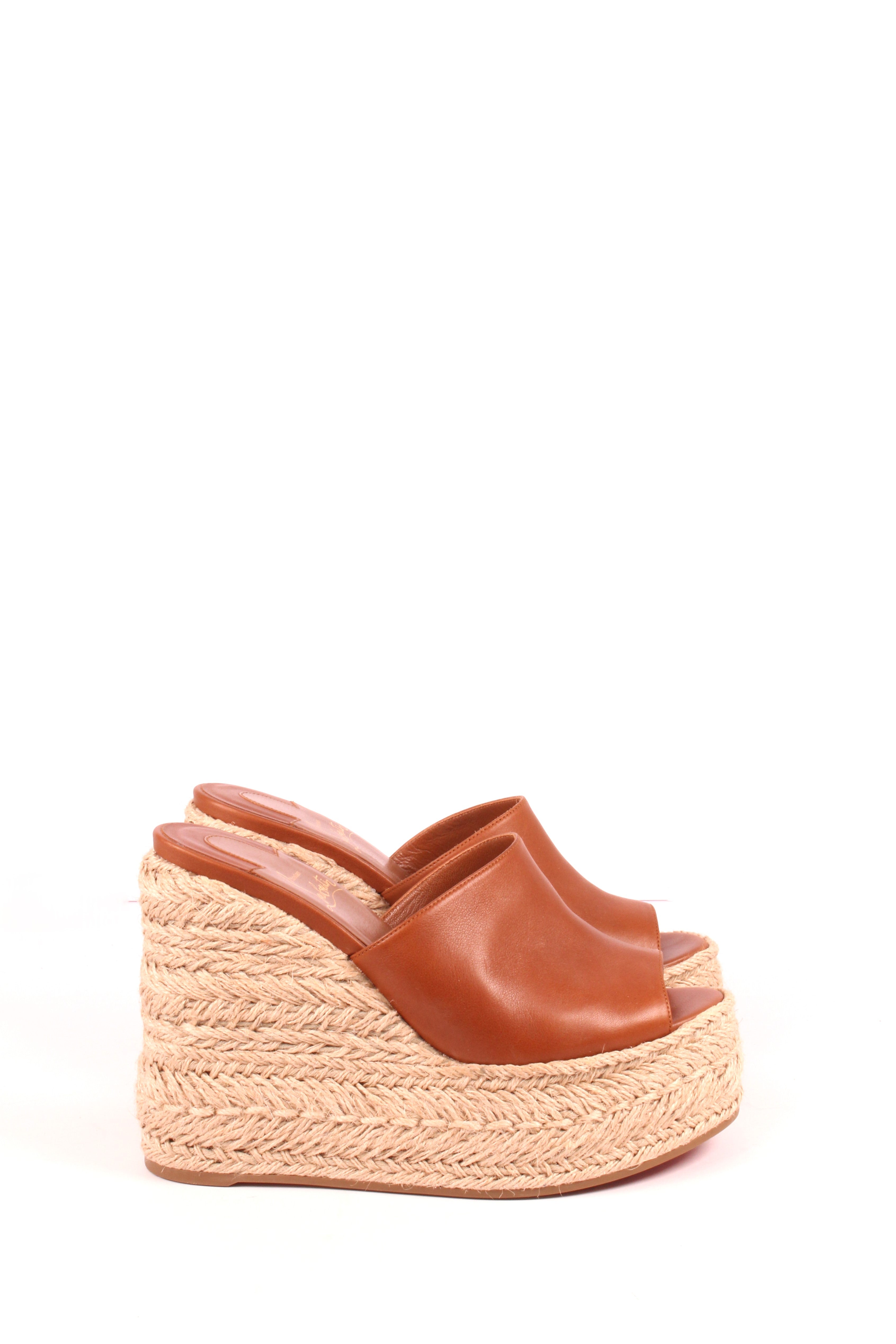 Ariella Zeppa leather espadrille wedges