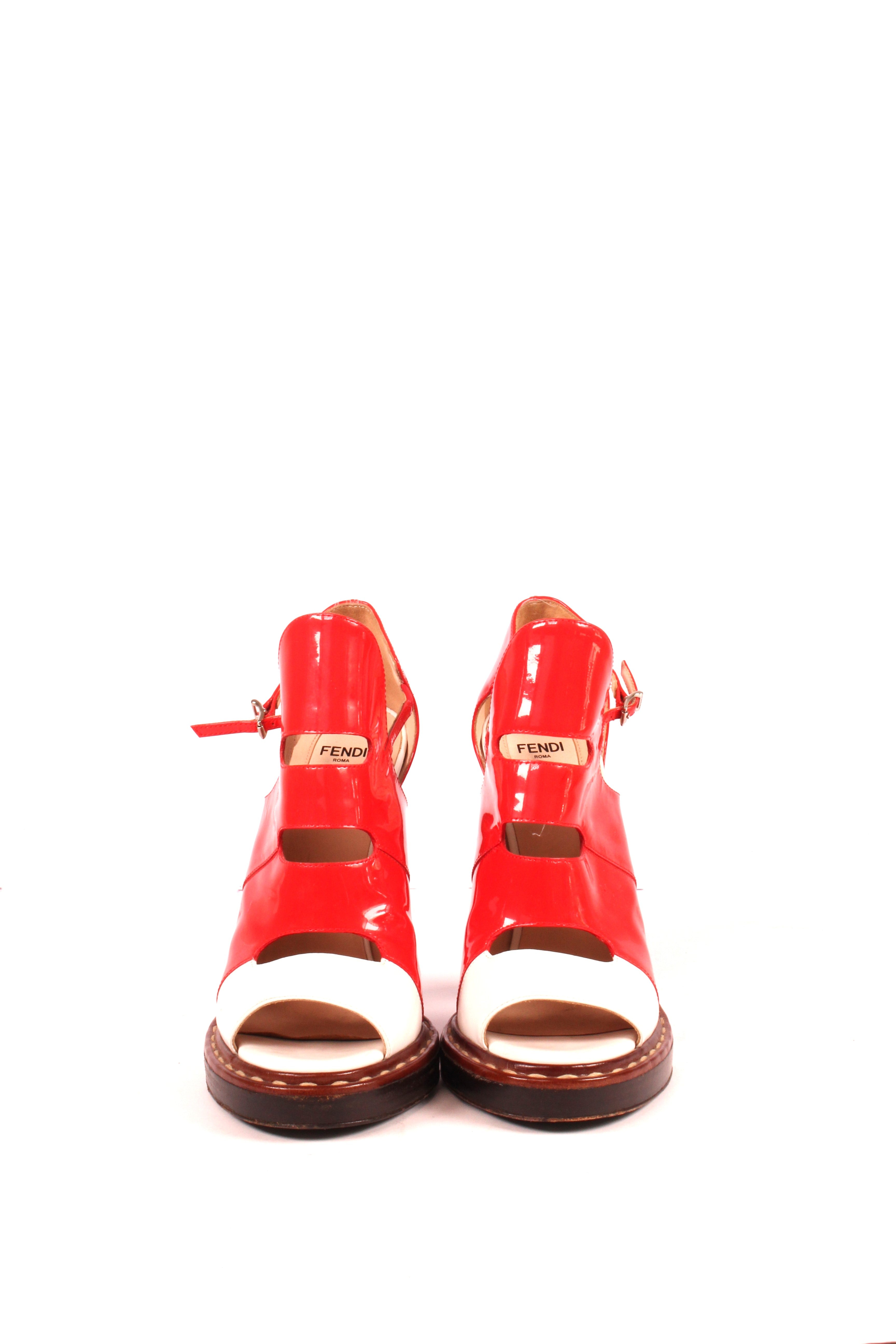 Cut Out Ankle Strap Sandals