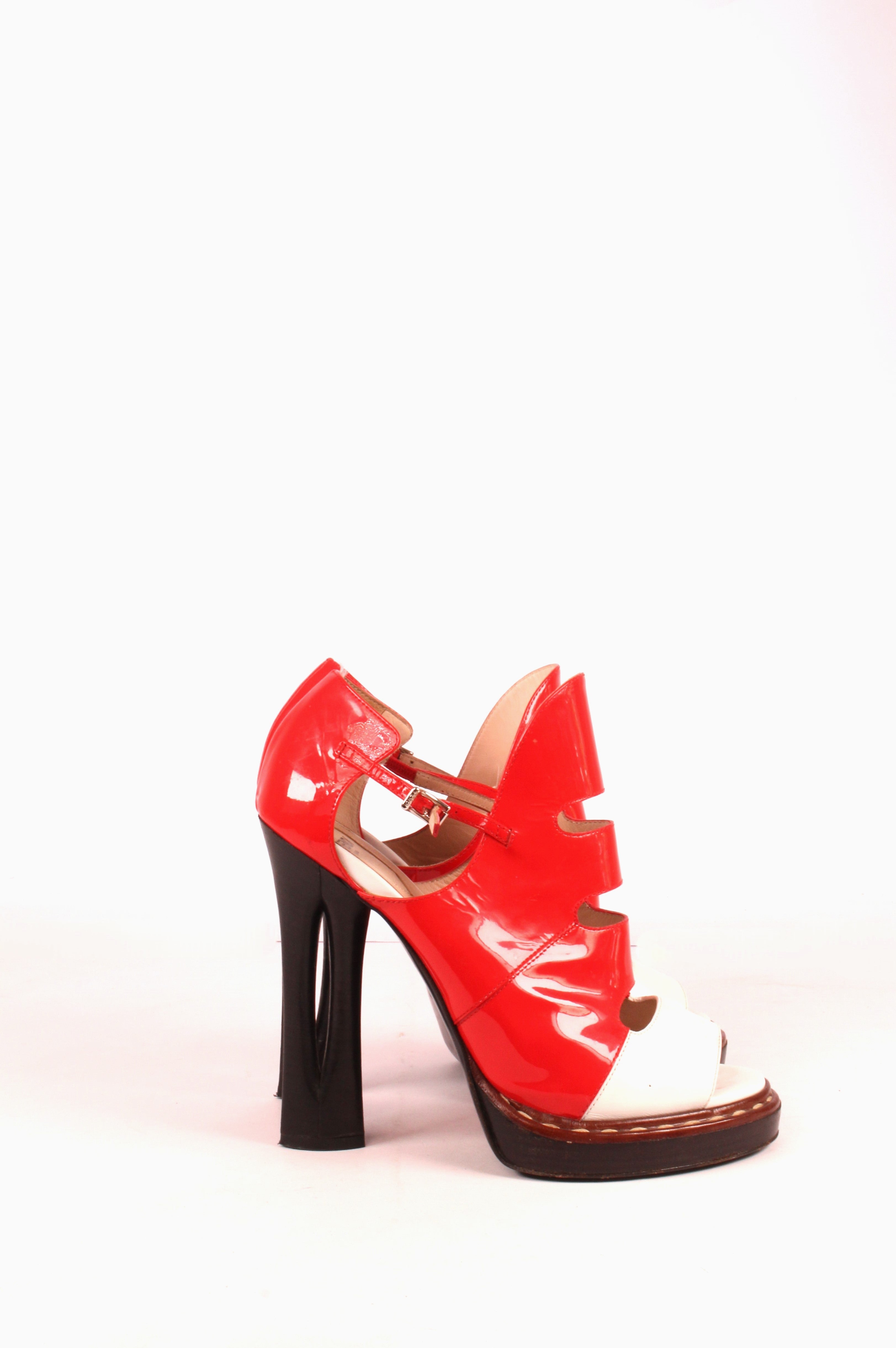 Cut Out Ankle Strap Sandals