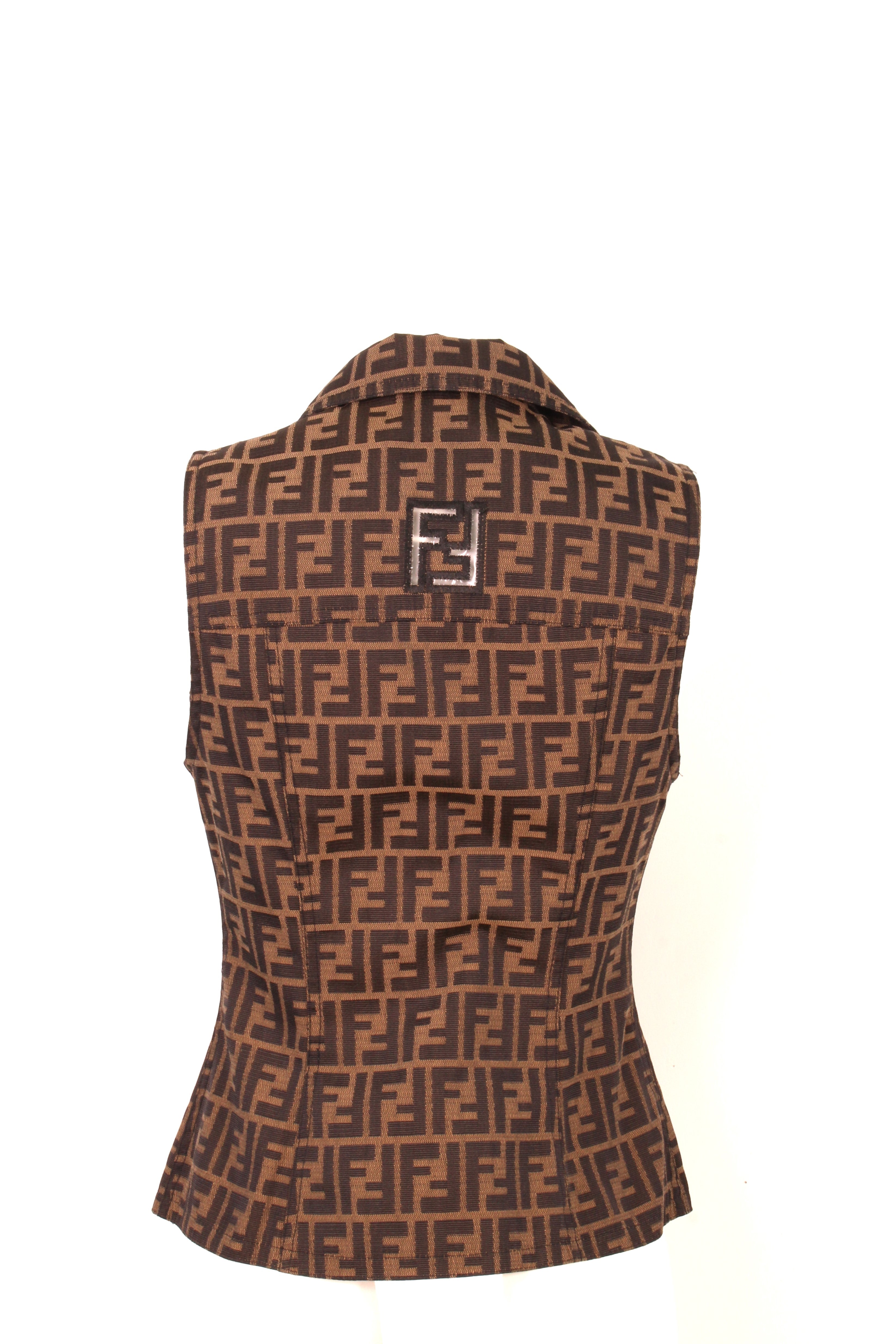Zucca Pattern Buttoned Waistcoat