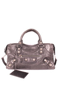 City leather handbag