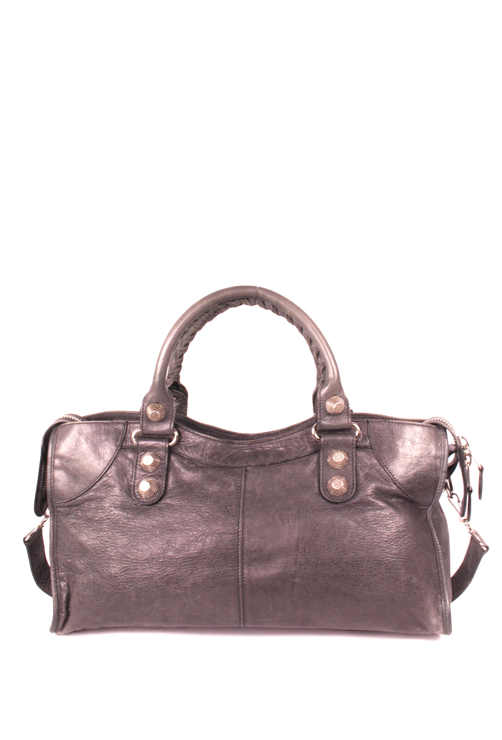 City leather handbag