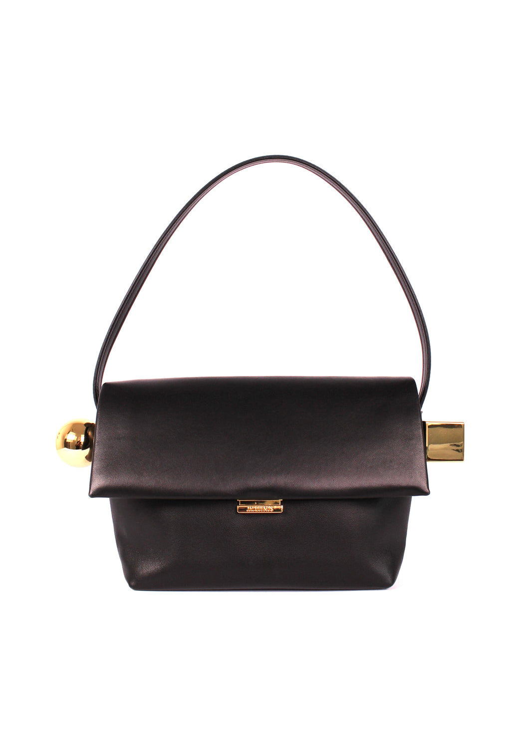 Le Rond Carre Embellished Leather Shoulder Bag
