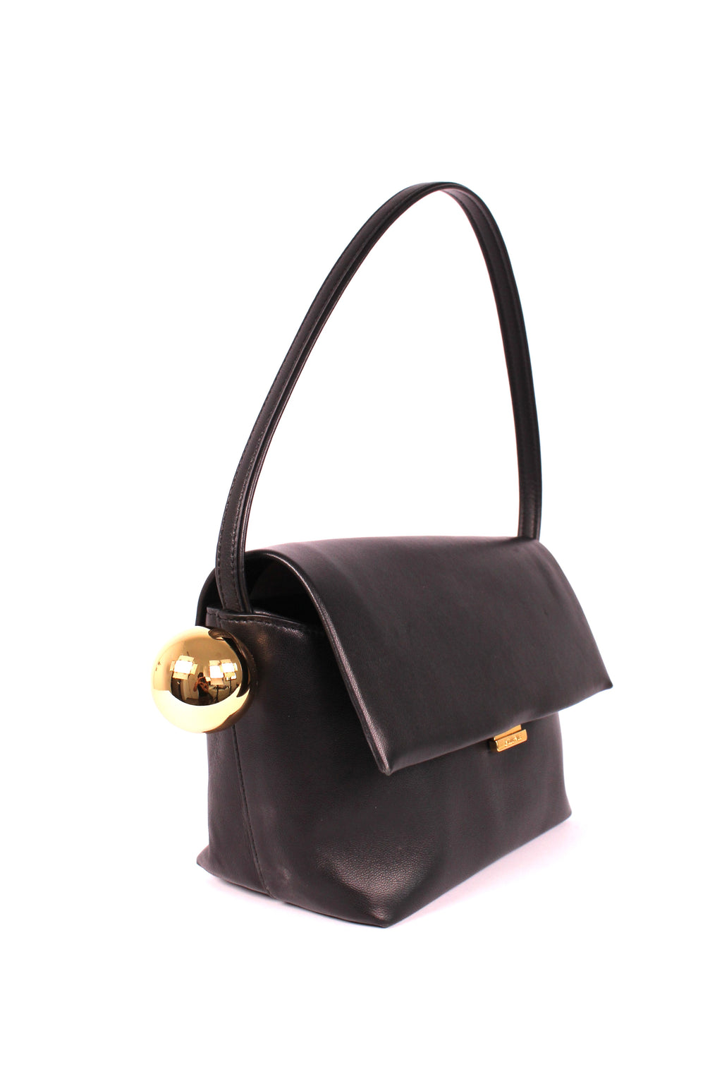 Le Rond Carre Embellished Leather Shoulder Bag