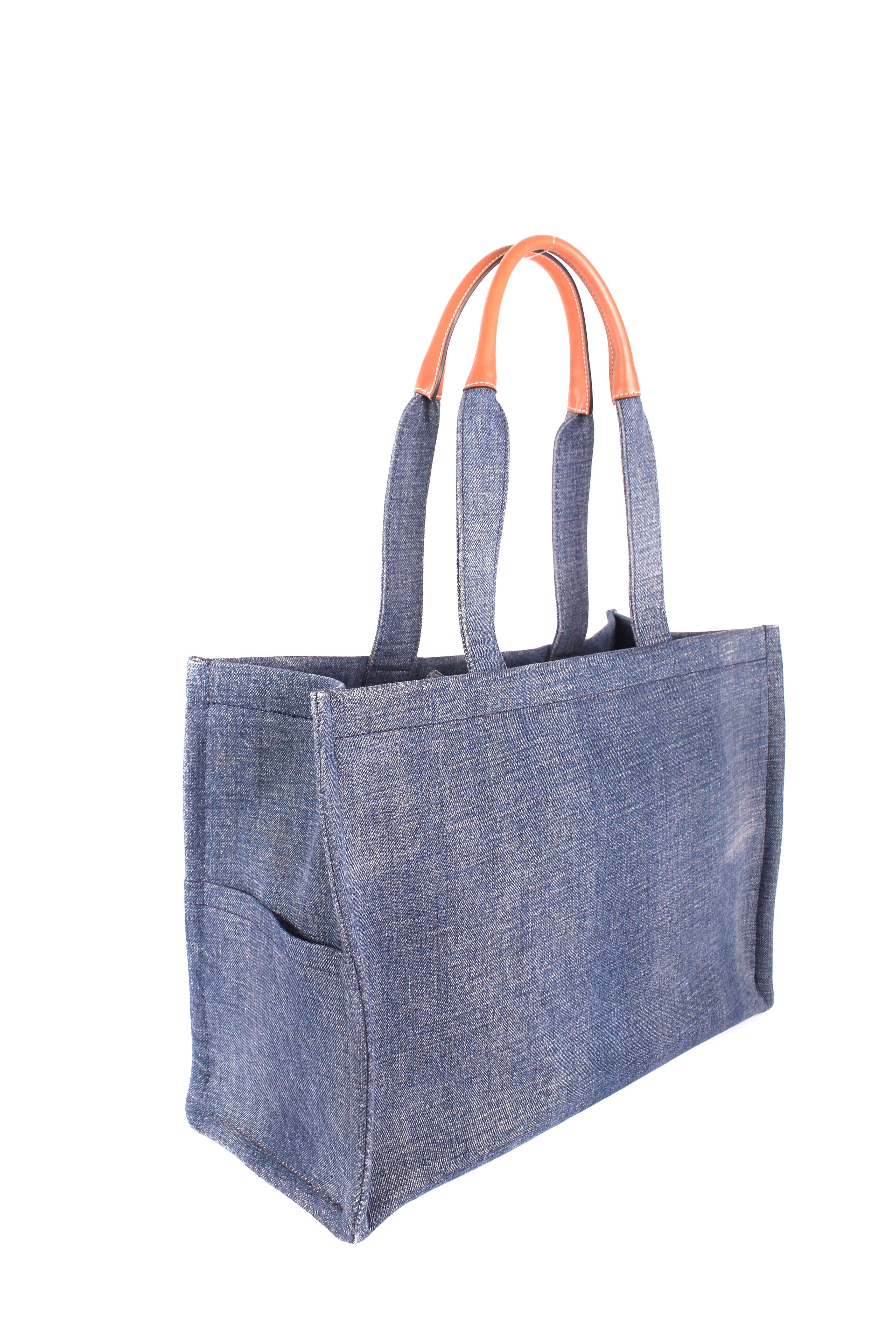 Cabas Denim Celine Paris Tote Bag