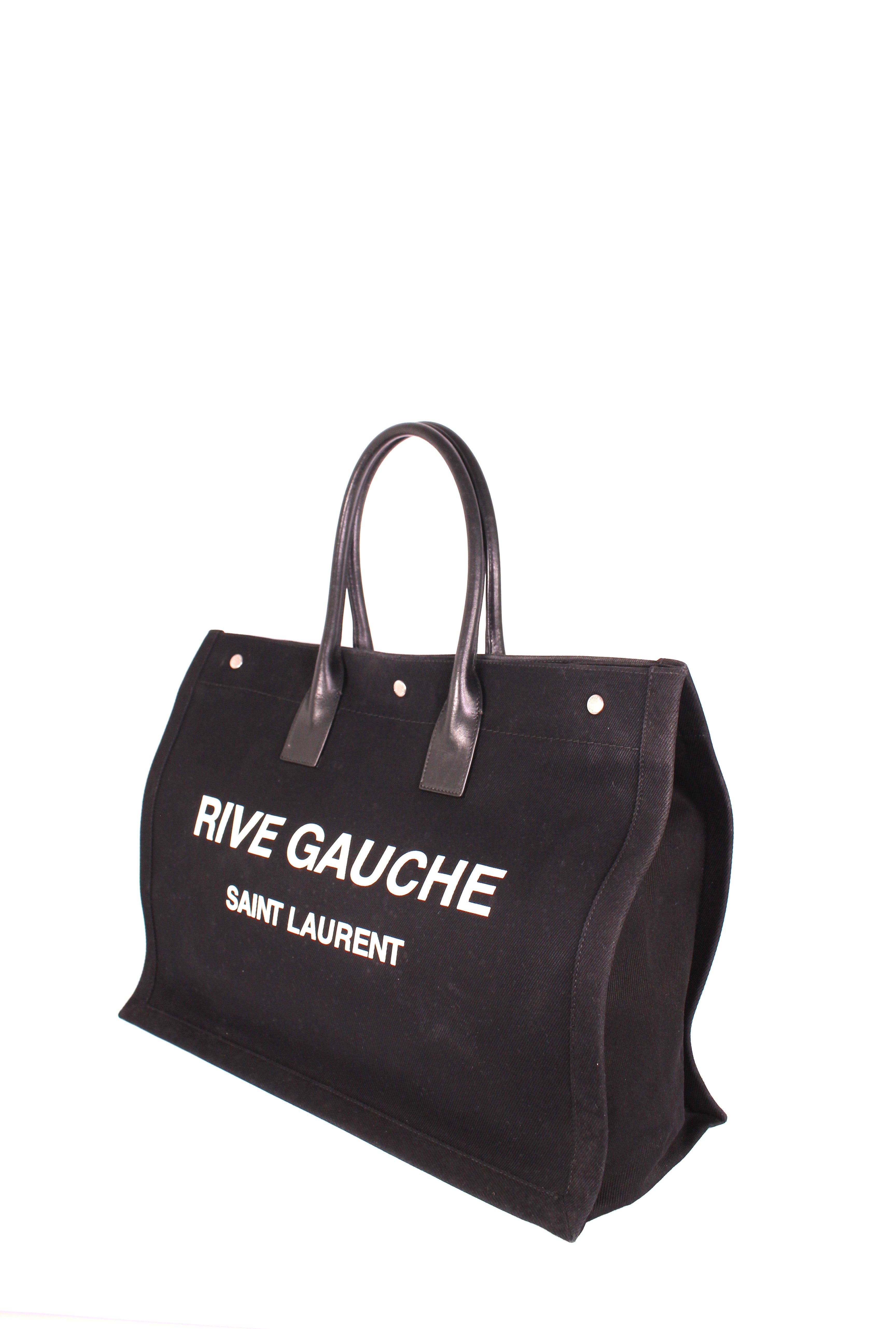 Rive Gauche Canvas Bag Black