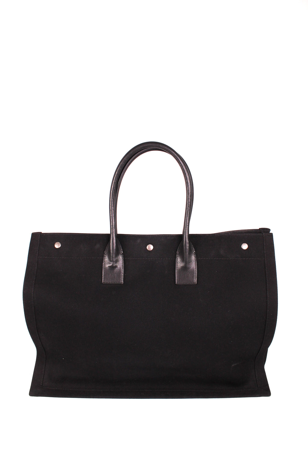 Rive Gauche Canvas Bag Black