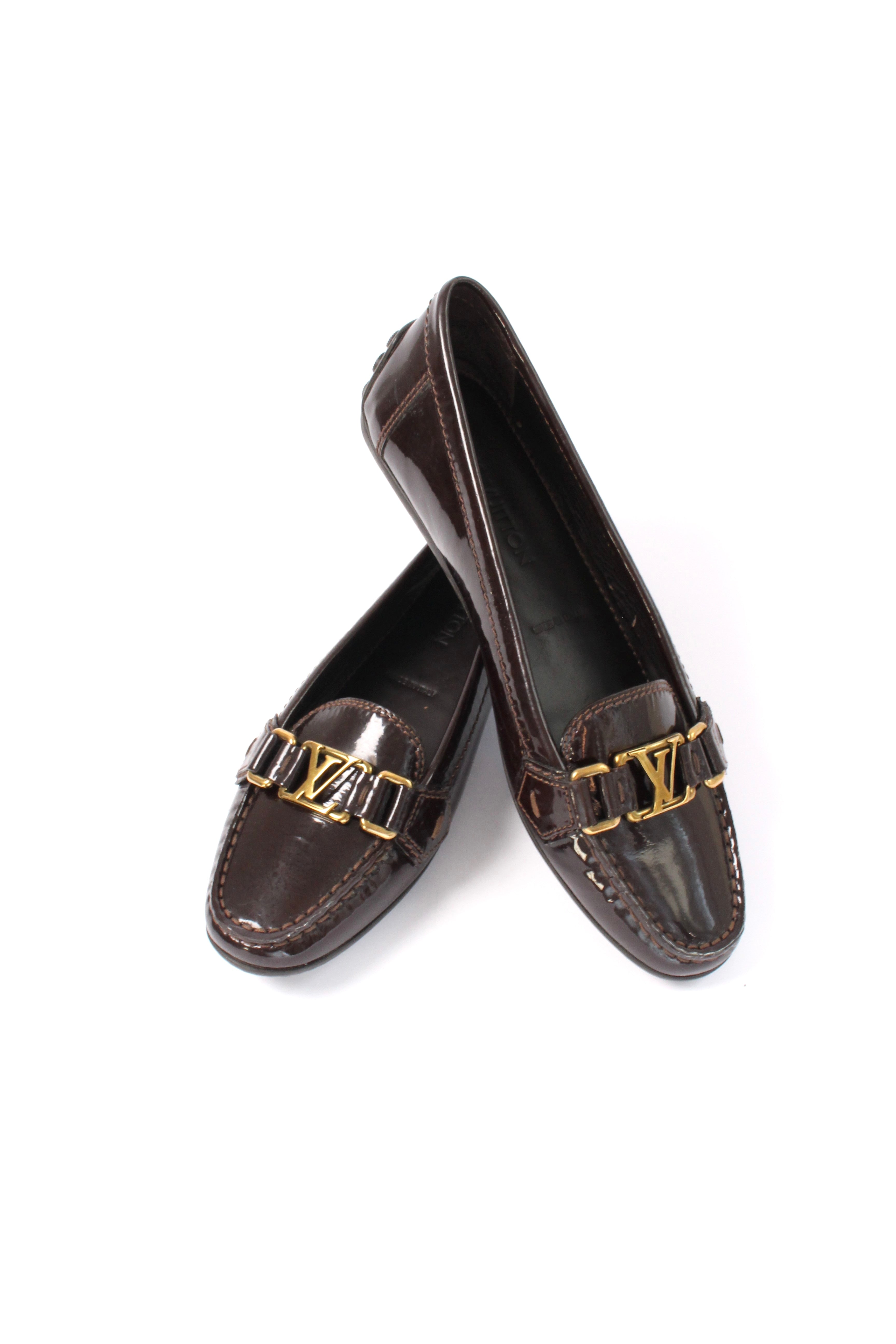 Oxford Initiales Patent Leather Loafers