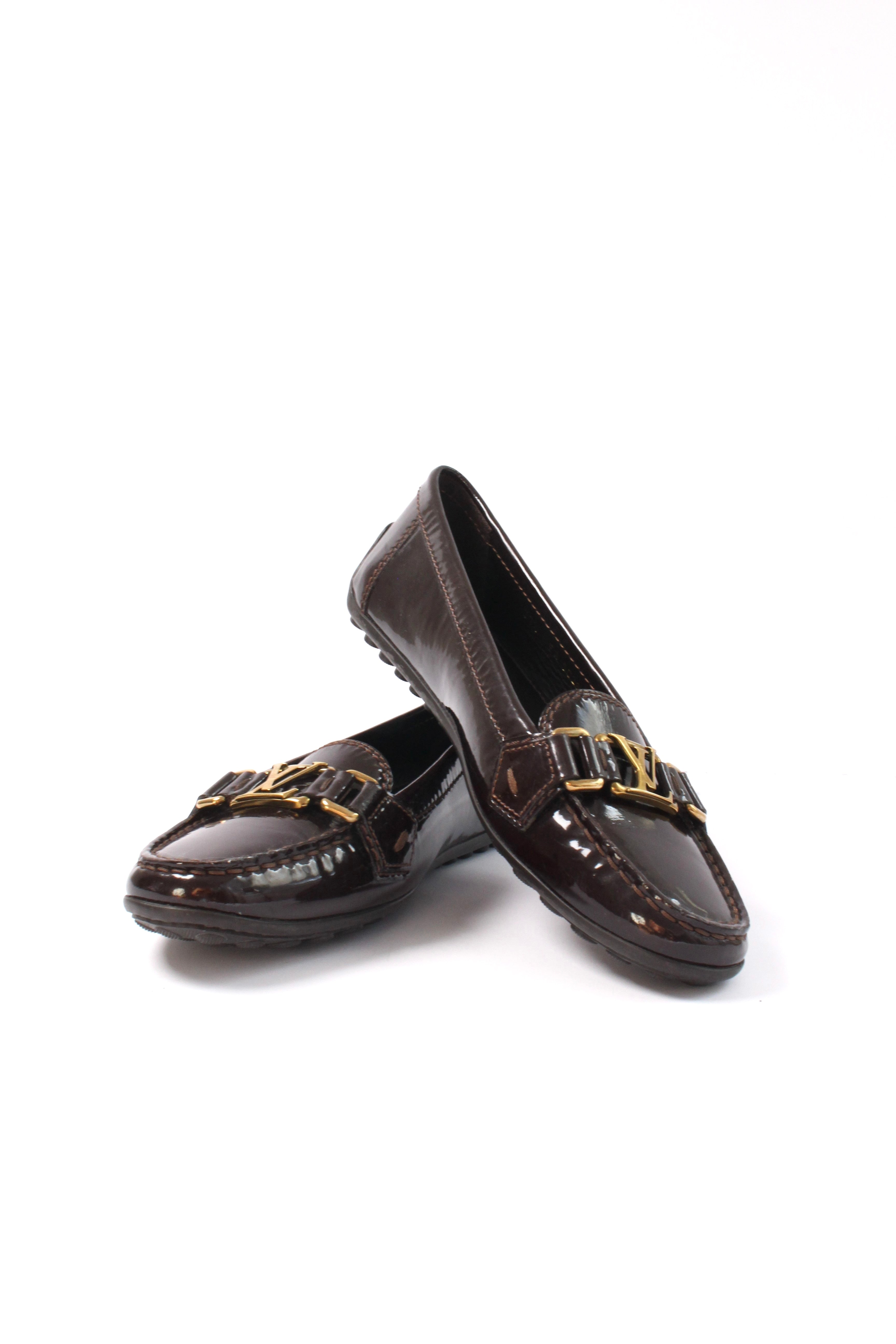 Oxford Initiales Patent Leather Loafers