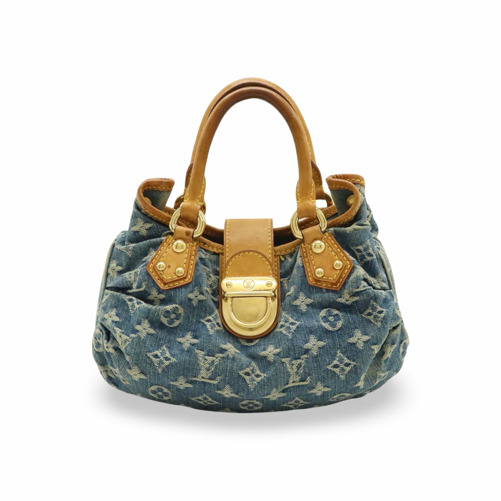 Denim Pleaty Handbag Mini
