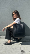 Calfskin Logo Tote bag