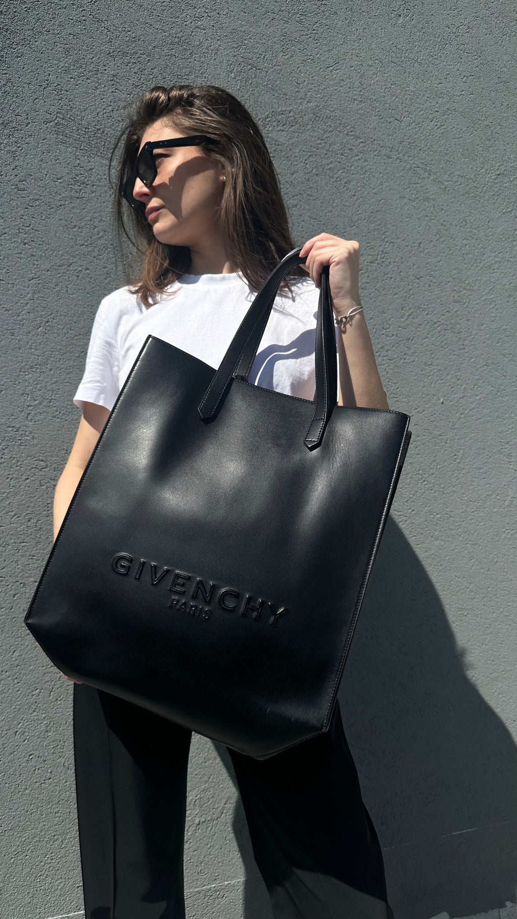 Calfskin Logo Tote bag