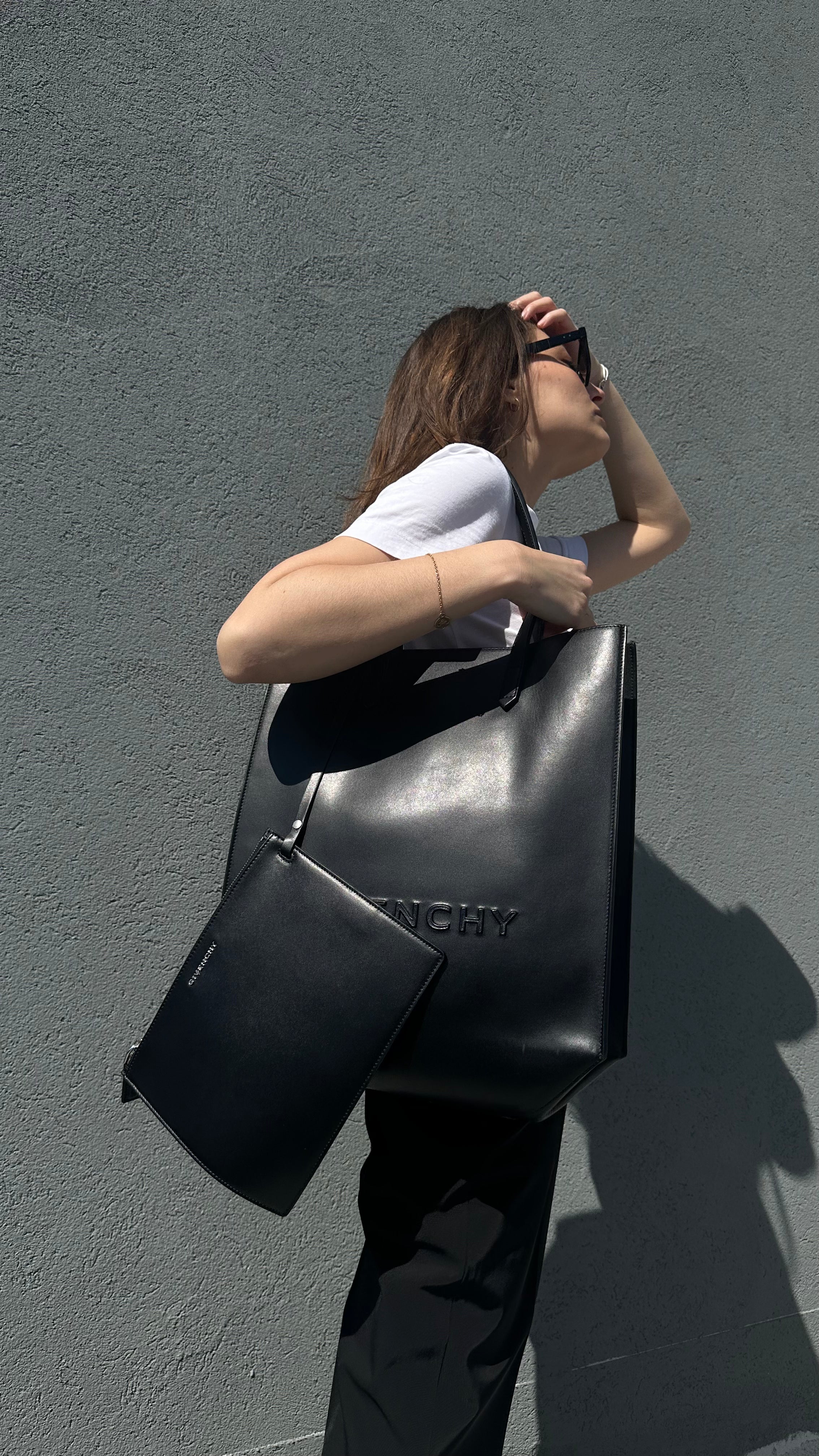 Calfskin Logo Tote bag