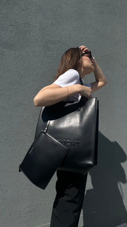 Calfskin Logo Tote bag