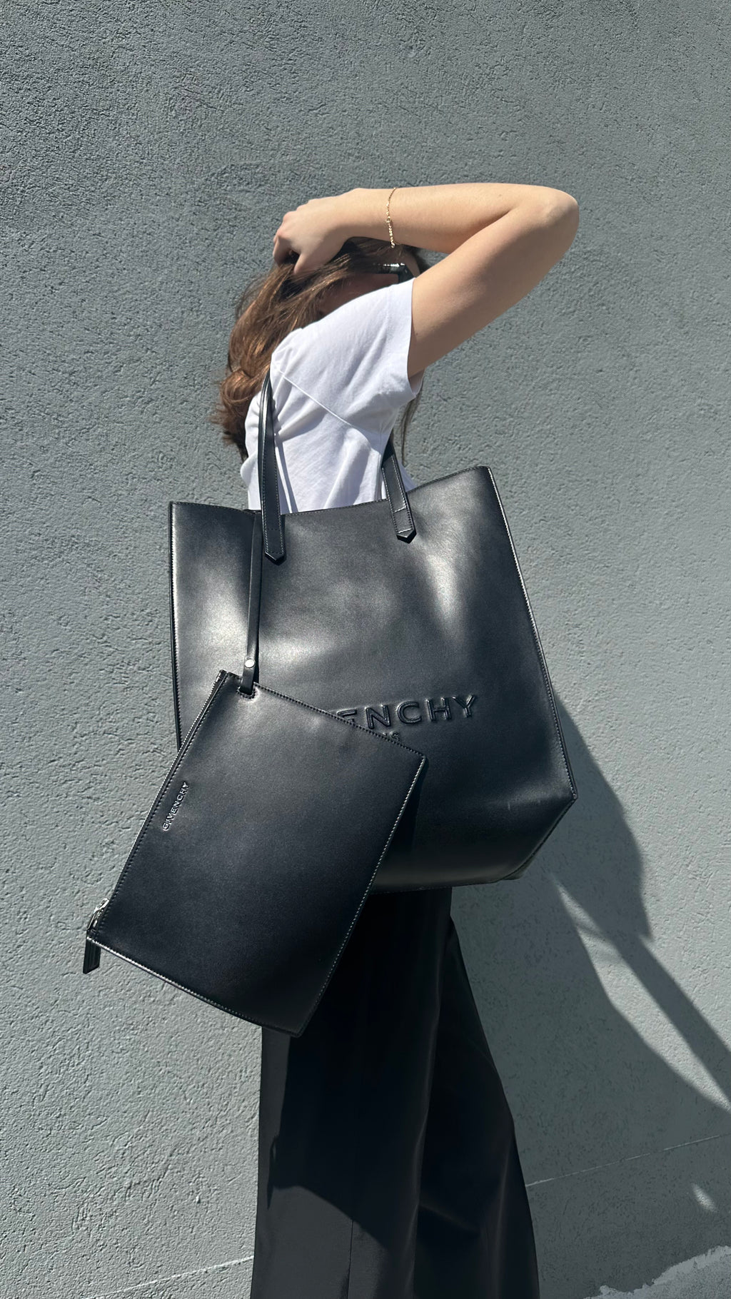 Calfskin Logo Tote bag