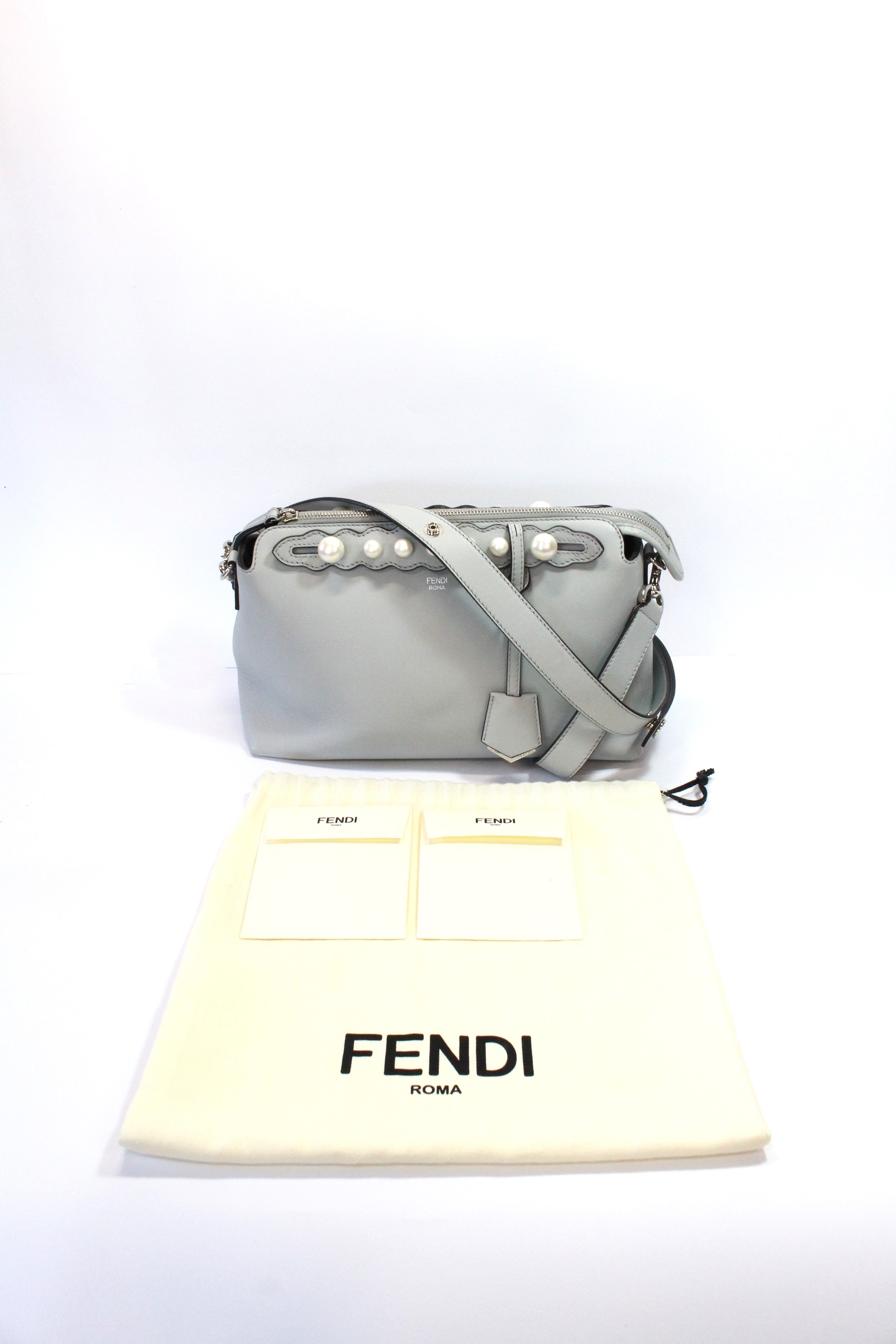 Fendi dolce pearl scalloped medium