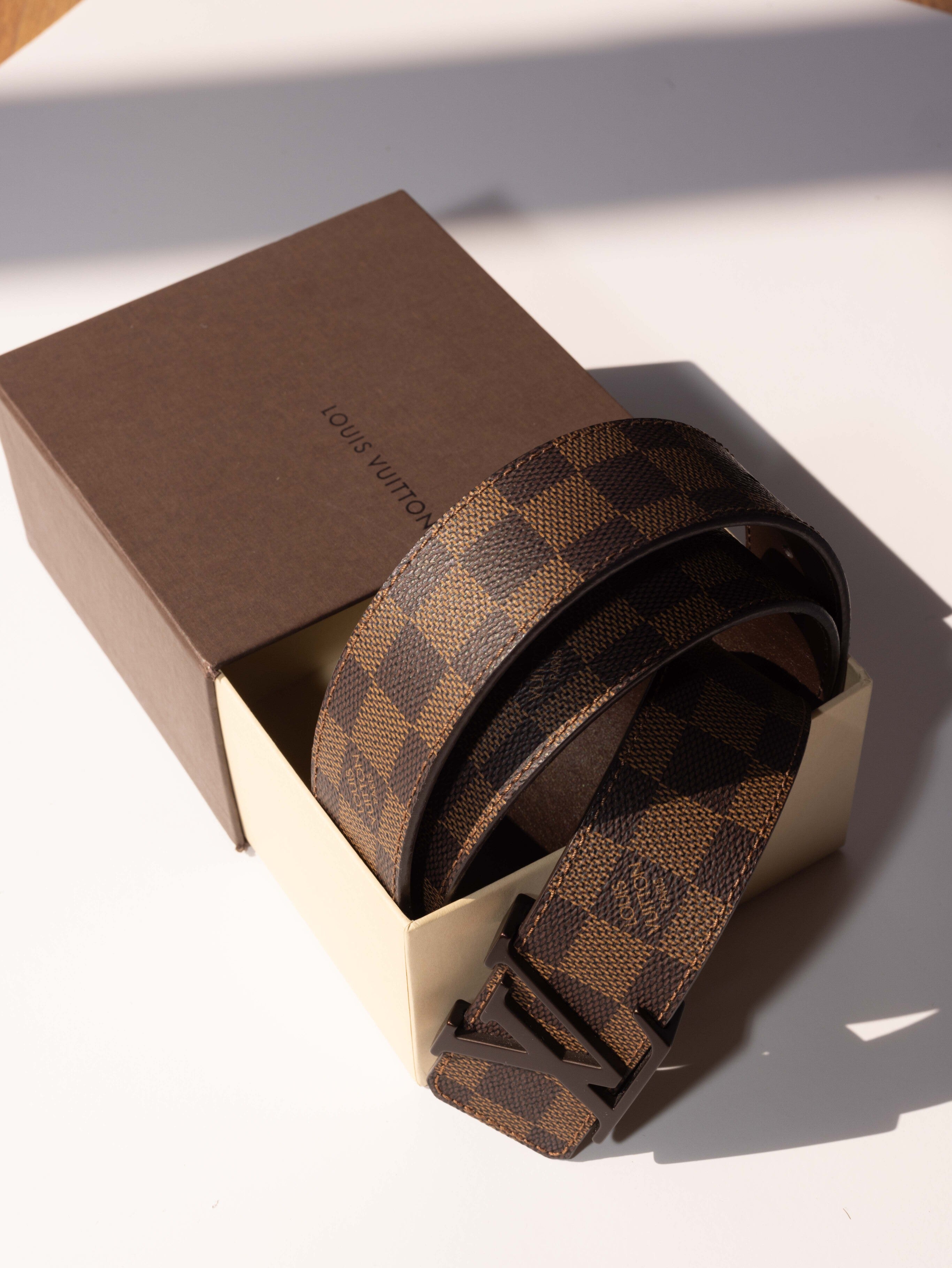 Louis Vuitton Damier Belt Brown