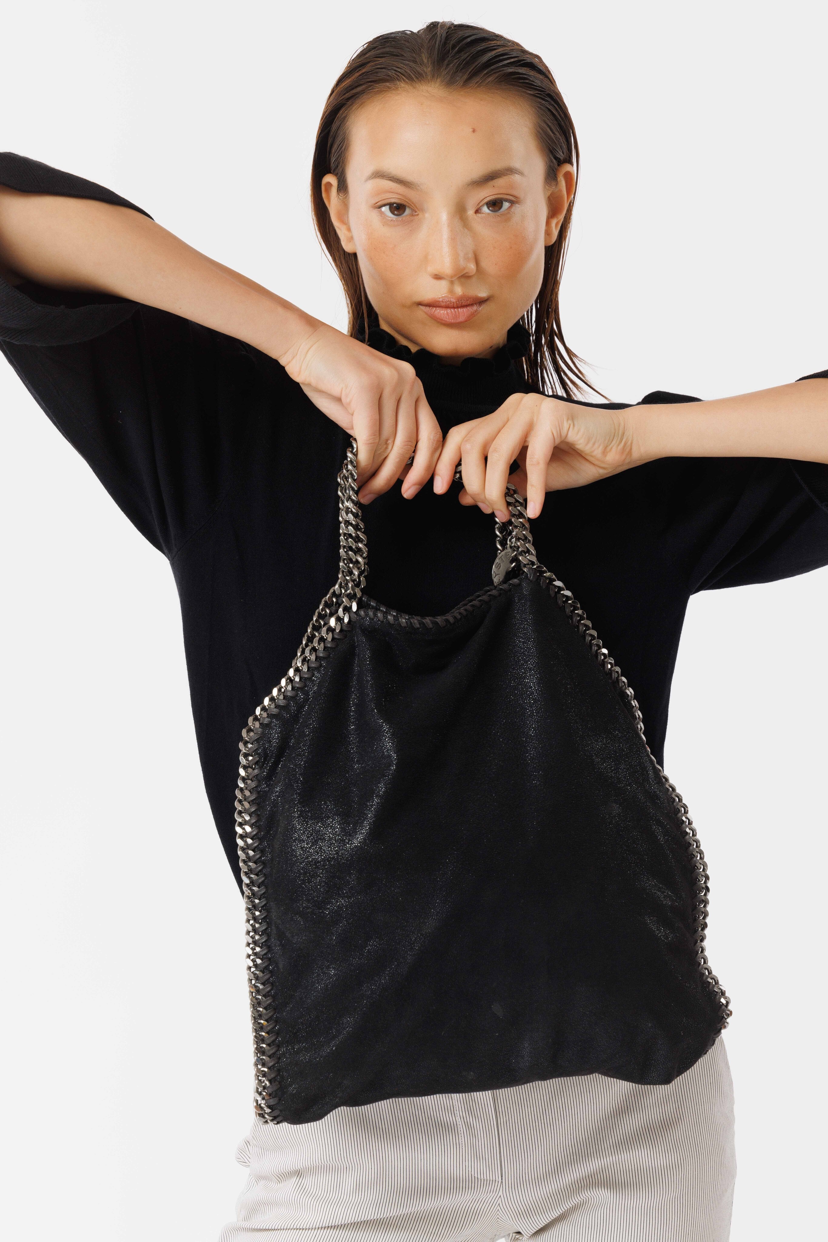 Stella McCartney Women's Black Falabella Tote Bag