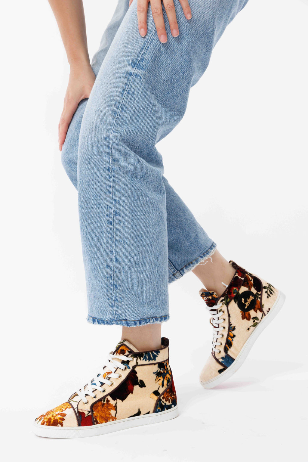 velvet sneakers