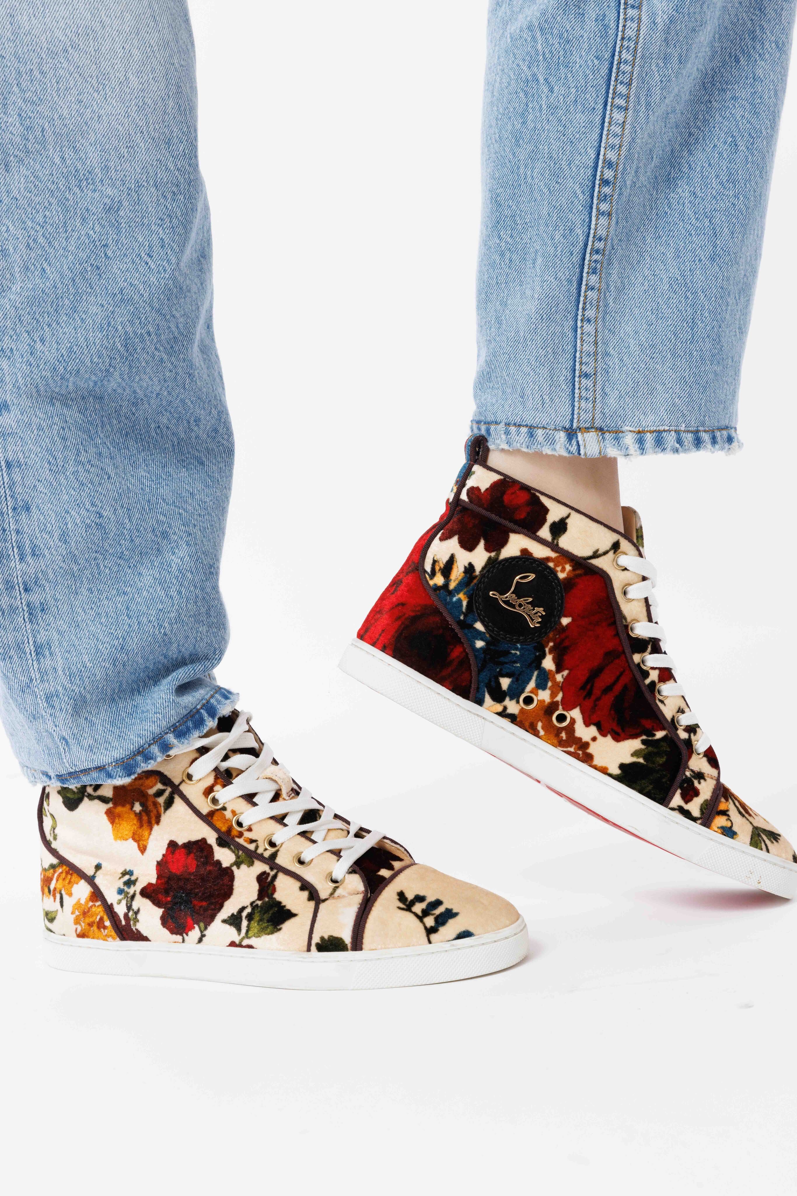velvet sneakers