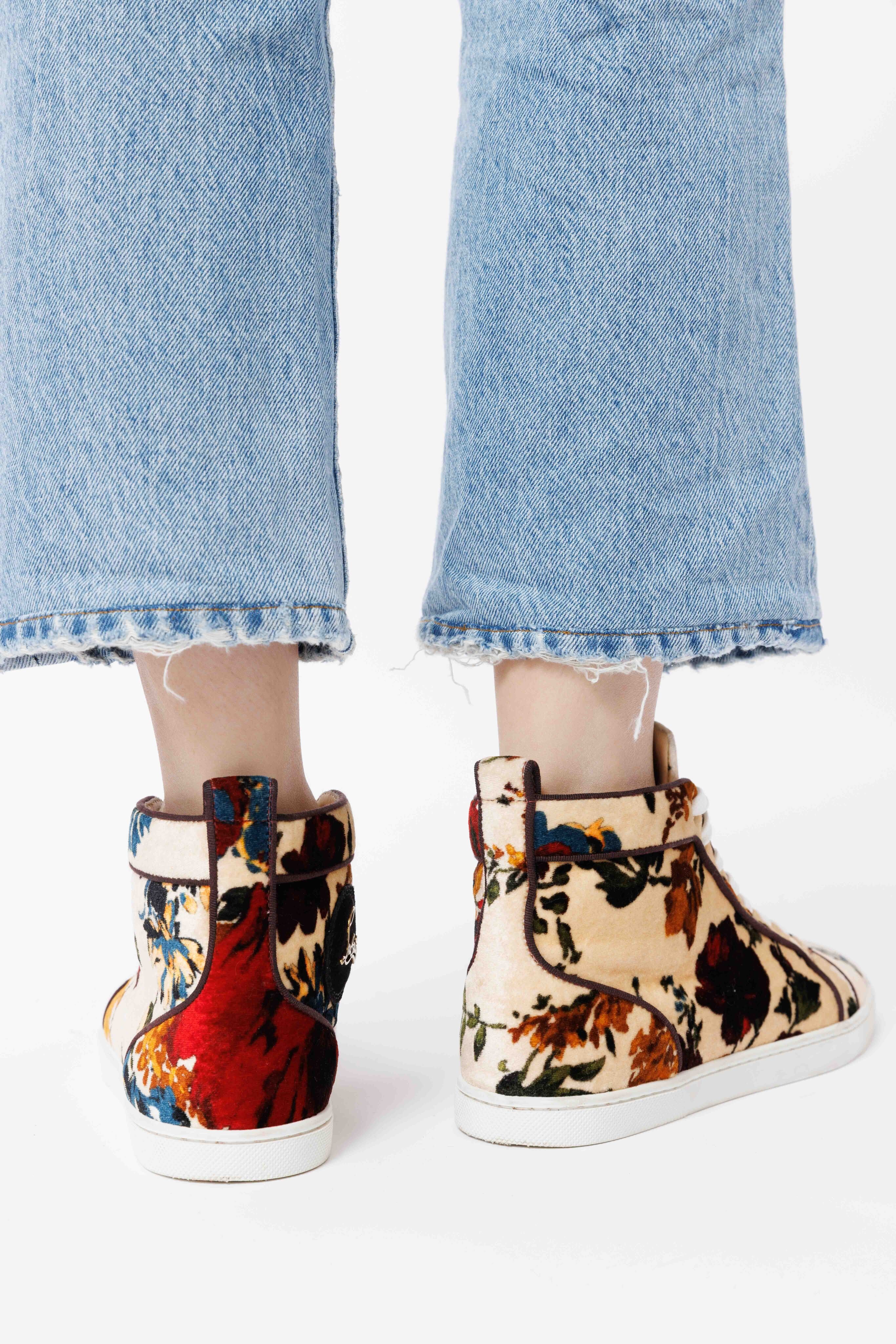 velvet sneakers