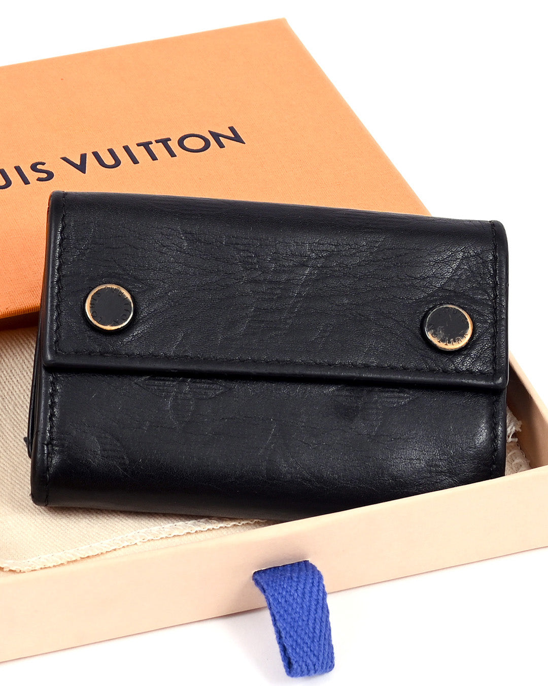 Black leather wallet